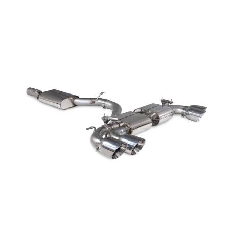Scarico cat-back con silenziatore centrale (valvolato) Scorpion per Audi S3 8Y Sportback