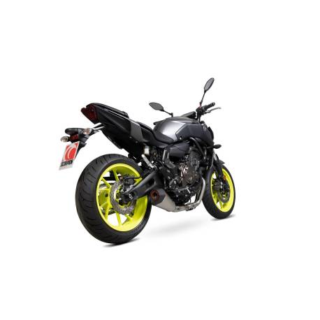 Impianto di scarico completo decatalizzato Serket Taper Scorpion Yamaha MT-07 2014 - 2021