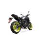 Komplettanlage mit Kat-Ersatzrohr Serket Taper Scorpion Yamaha MT-07 2014 - 2021