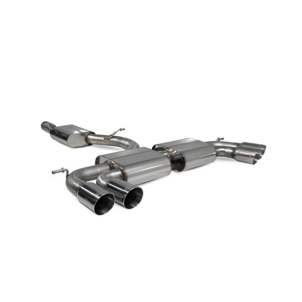 Resonated cat/gpf back system Scorpion for Volkswagen Golf R MK8 (GPF)