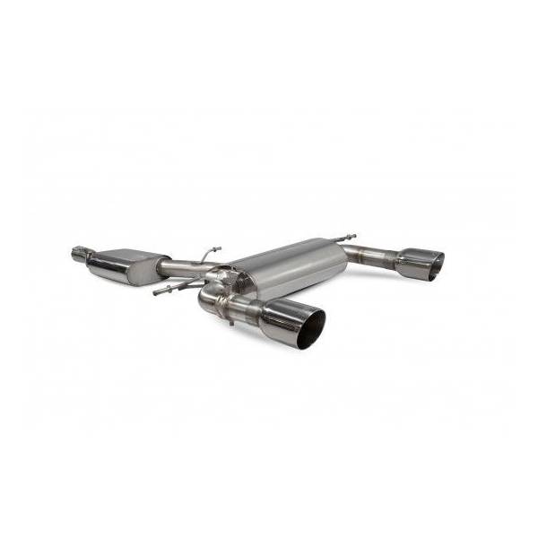 Cat-back avec intermédiaire et avec valves TT MK3 2.0 TFSi Quattro
