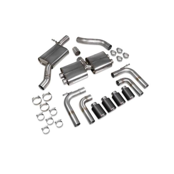 Resonated cat/gpf-back system Scorpion for Audi S3 Saloon 8V