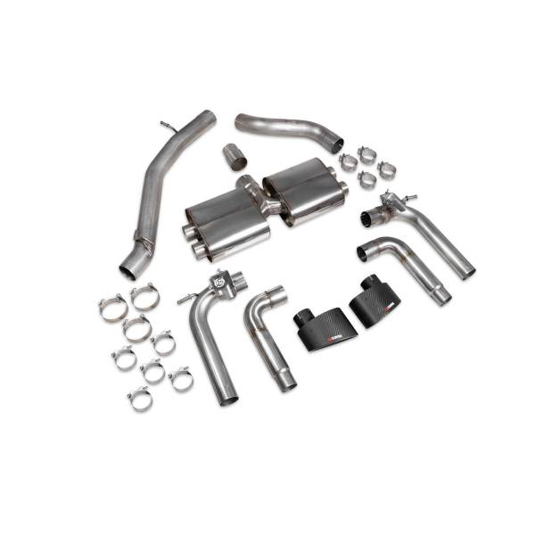 Scarico cat-back senza silenziatore centrale (con valvole) Scorpion per Audi S3 Saloon 8V