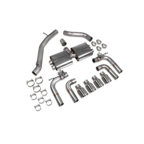 Escape cat-back sin intermedio (válvulas) Scorpion para Audi S3 Saloon 8V