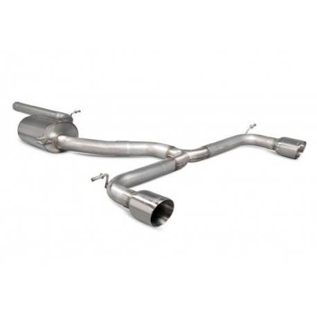 Cat-back senza silenziatore centrale Golf MK7.5 GTi