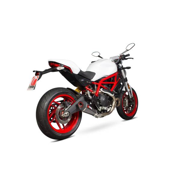 Silencieux Serket Taper. Supprime catalyseur Scorpion Ducati Monster 797 / 797 + 2017 - 2020