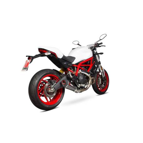 Schalldämpfer Serket Taper. Kat-Ersatzrohr Scorpion Ducati Monster 797 / 797 + 2017 - 2020