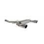 Escape cat-back sin intermedio con válvulas TT MK3 2.0 TFSi Quattro