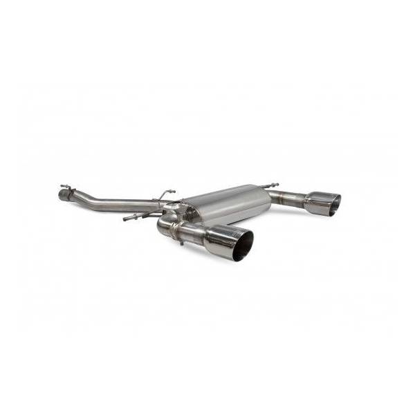 Cat-back with valves TT MK3 2,0 TFSi Quattro
