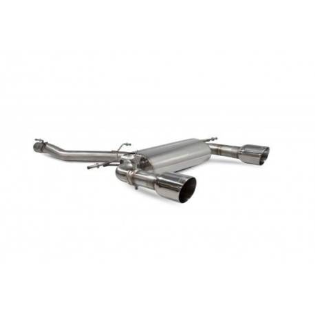 Escape cat-back sin intermedio con válvulas TT MK3 2.0 TFSi Quattro
