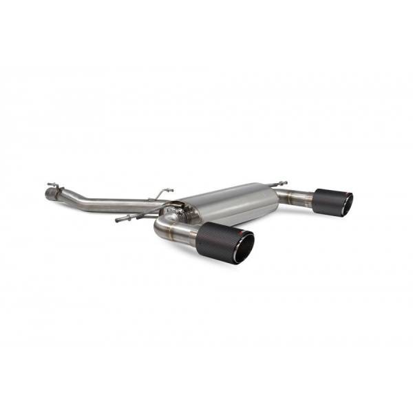 Escape cat-back sin intermedio sin válvulas TT MK3 2.0 TFSi Quattro