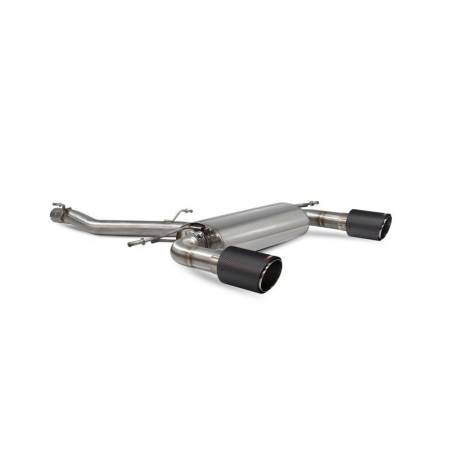 Escape cat-back sin intermedio sin válvulas TT MK3 2.0 TFSi Quattro