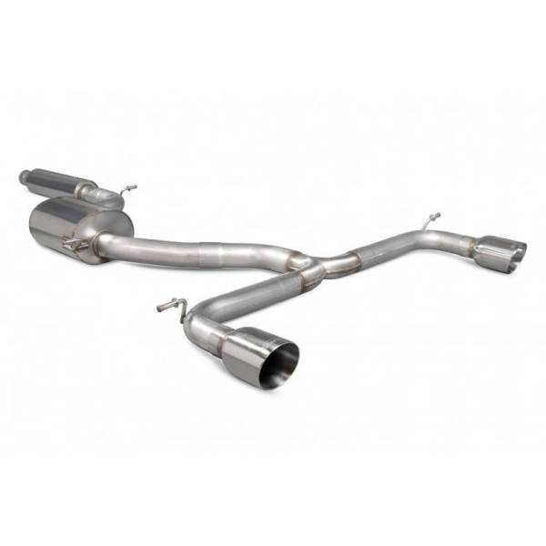 Cat-back con silenziatore centrale Golf MK7.5 GTi TCR con DPF