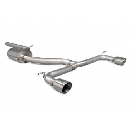 Cat-back sin silenciador intermedio Golf MK7.5 GTi TCR con FAP