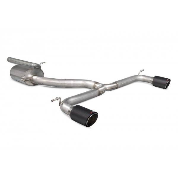 Catback non resonated silencer Golf MK7,5 GTi TCR with DPF