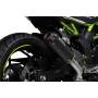 Red Power silencer Scorpion Kawasaki Z125 2018 - 2022