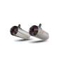 Silencieux Red Power, la paire. Scorpion Kawasaki Z1000 2017 - 2020