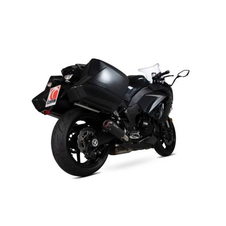 Quiet Red Power, the pair. Scorpion Kawasaki Z1000 SX 2014 - 2016