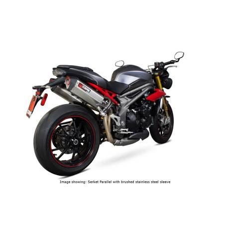 Silent Serket "Parallel", the pair. Scorpion Triumph Speed Triple 1050 R 2016 - 2017