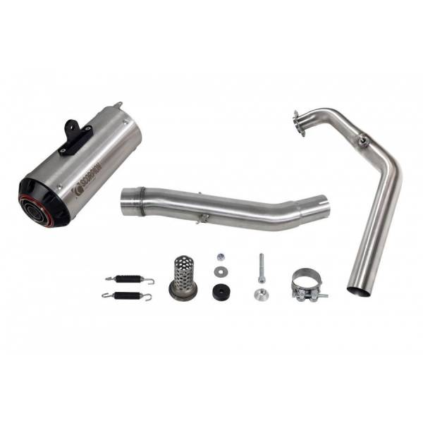 Ligne complète Red Power Scorpion Yamaha MT-125 Euro 4 2019 - 2020