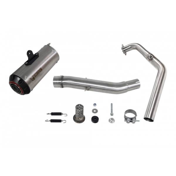 Línea de escape completa Red Power Scorpion Yamaha XSR-125 2021 - 2022