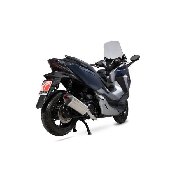 Línea de escape completa Serket "Parallel" Scorpion Honda Forza 300 2018 - 2022