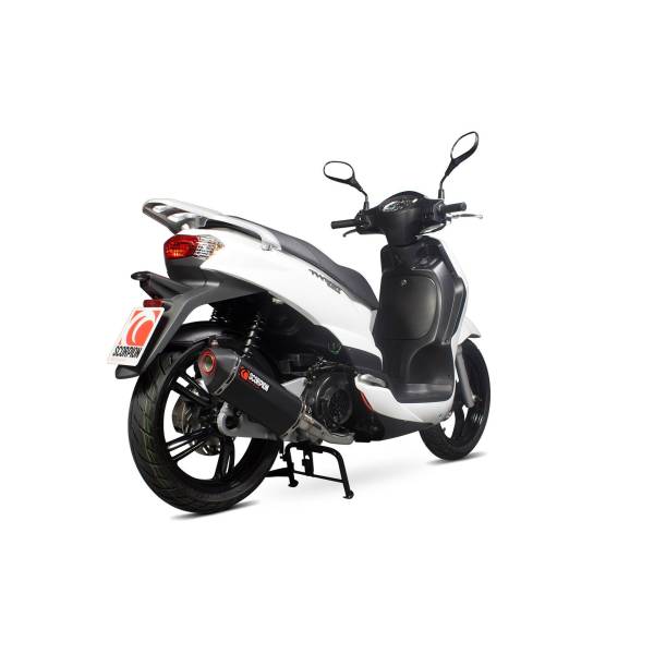 Línea de escape completa Serket "Parallel" Scorpion Peugeot Tweet 125 2010 - 2017