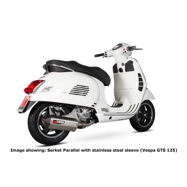 Complete line Serket "Parallel" Scorpion Vespa GTS 125 / GTS250 / GTS300 / GTV250 / GTV300