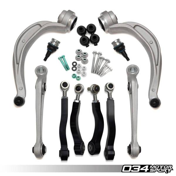 Kit Bras de Contrôle Supérieurs Réglables Audi A4/S4/RS5 | 034Motorsport B8 Full Trck Late