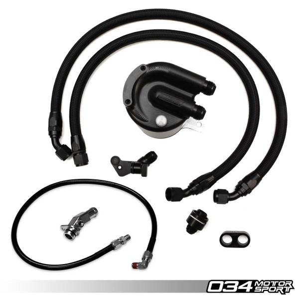 034Motorsport Billet Catch Can Kit, 8V Audi A3 & MkVII Volkswagen GTI
