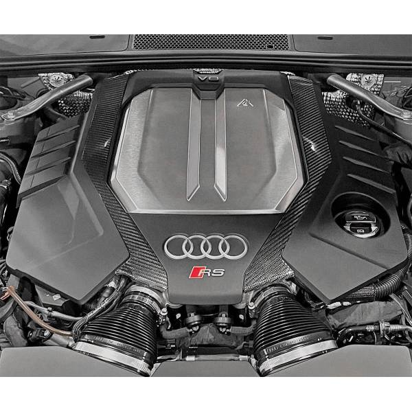 Cache Moteur en Fibre de Carbone pour Audi C8 RS6/RS7 - 034Motorsport