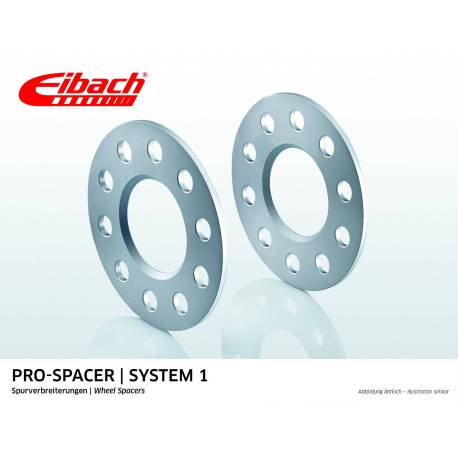 Elargisseurs de voies Eibach 100x4 en 5 mm